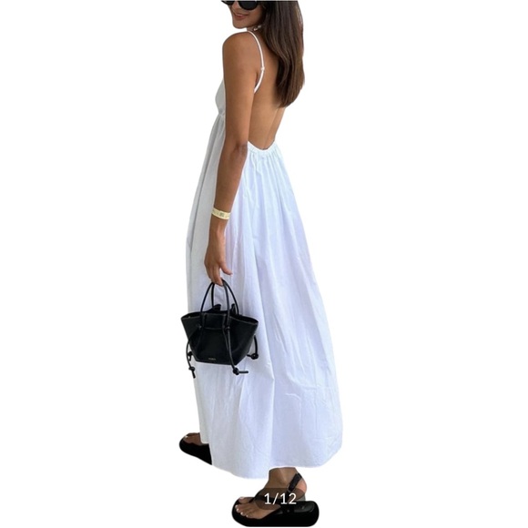 COMMENSE Coastal Cowgirl Open Back Midi  Dress, Size XL. - Picture 4 of 9